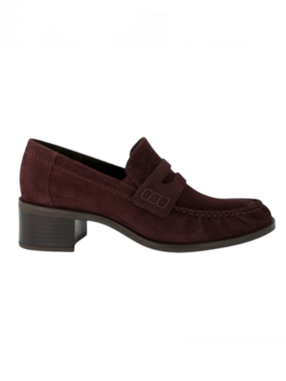 Loafer pumps. Wine red Suede leather US sizes